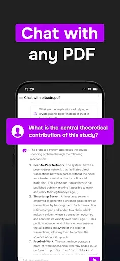 Скриншот 1 — ChatPDF - Chat PDF AI