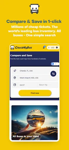 Скриншот 1 — CheckMyBus: Find bus tickets!