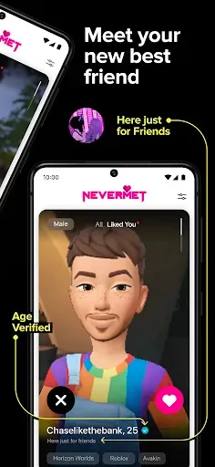 Скриншот 3 — Nevermet - VR Dating Metaverse