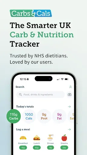 Скриншот 1 — Carbs & Cals: Diet & Diabetes
