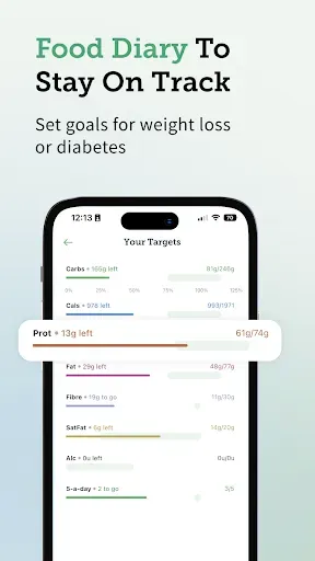 Скриншот 3 — Carbs & Cals: Diet & Diabetes