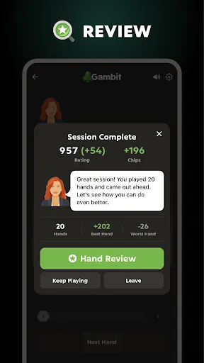 Скриншот 5 — Gambit -  Play and Learn Poker