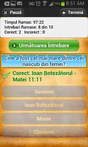 Скриншот 4 — Intrebari Biblice Trivia Quiz