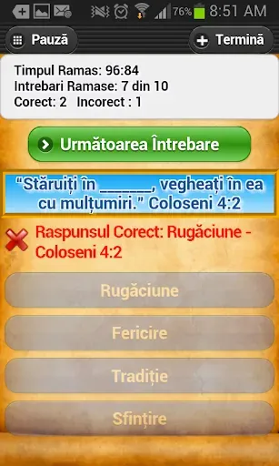 Скриншот 5 — Intrebari Biblice Trivia Quiz