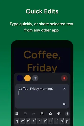 Скриншот 7 — Giga Text: Stickers & GIFs too