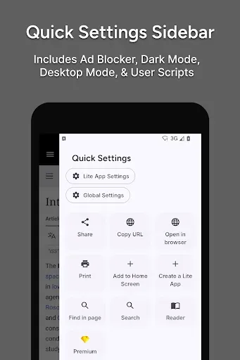 Скриншот 3 — Hermit — Lite Apps Browser