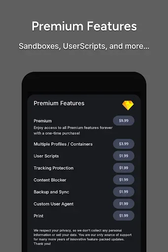 Скриншот 8 — Hermit — Lite Apps Browser