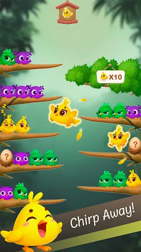 Скриншот 2 — Chirpy Sort: Bird Color Puzzle