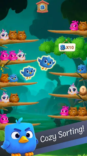 Скриншот 5 — Chirpy Sort: Bird Color Puzzle