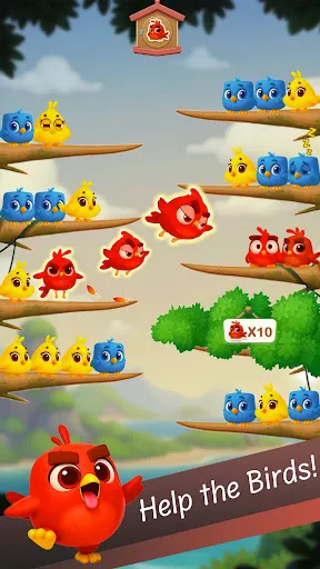 Скриншот 8 — Chirpy Sort: Bird Color Puzzle