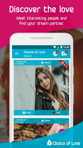 Скриншот 2 — Choice of Love: Dating & Chat