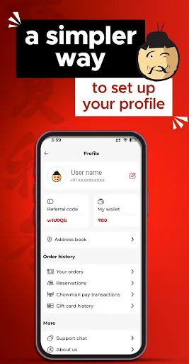 Скриншот 1 — Chowman Food Order & Delivery