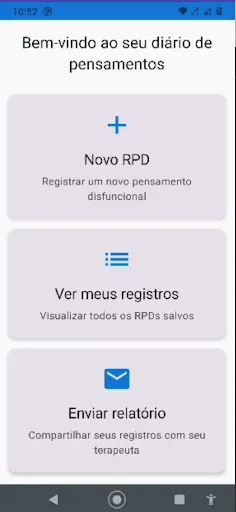 Скриншот 1 — RPD - Pensamentos Diários