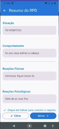 Скриншот 3 — RPD - Pensamentos Diários