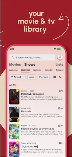 Скриншот 4 — Cinopsys: Трекер Фильмов и ТВ