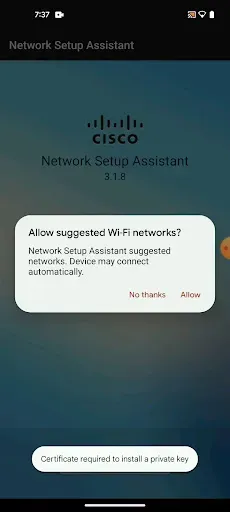 Скриншот 3 — Cisco Network Setup Assistant