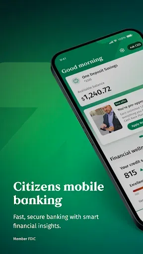 Скриншот 1 — Citizens Bank Mobile Banking