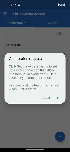 Скриншот 2 — Citrix Secure Access