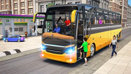 Скриншот 1 — автобус 3d - автобусные игры