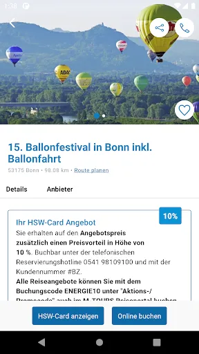 Скриншот 5 — HSW-Card-Vorteilsapp
