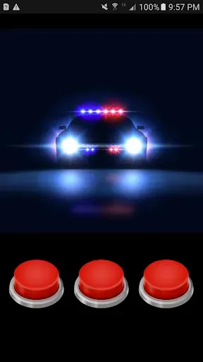 Скриншот 3 — Loud Police Siren & Light PRO