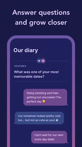 Скриншот 2 — Cozy Couples: Relationship App