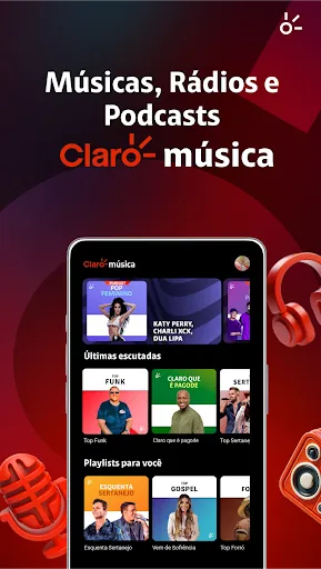 Скриншот 1 — Claro música: músicas e rádios