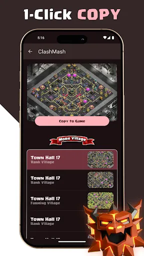 Скриншот 3 — Clash of Mash: COC Base Layout