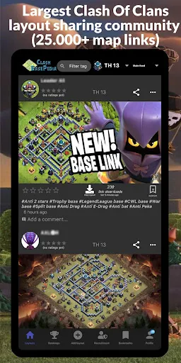 Скриншот 1 — Clash Base Pedia (with links)