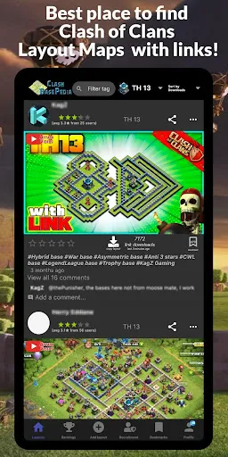 Скриншот 2 — Clash Base Pedia (with links)