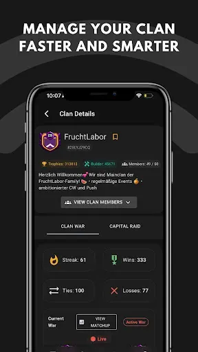 Скриншот 1 — Clash Watch - Track your Clan