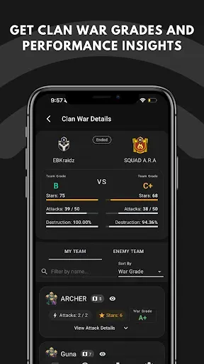 Скриншот 3 — Clash Watch - Track your Clan