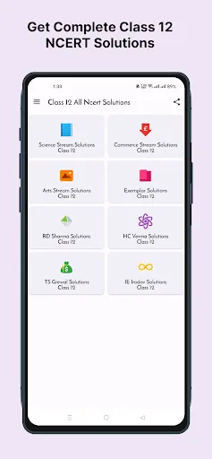 Скриншот 1 — Class 12 NCERT Solutions