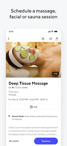 Скриншот 4 — ClassPass: Fitness, Spa, Salon