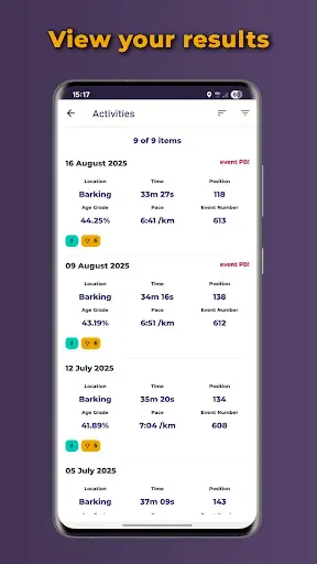 Скриншот 2 — parkrun Official