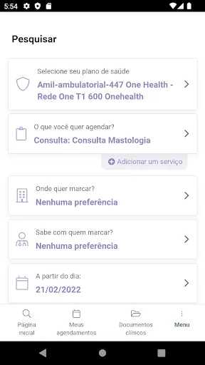 Скриншот 1 — Clinica da Mama
