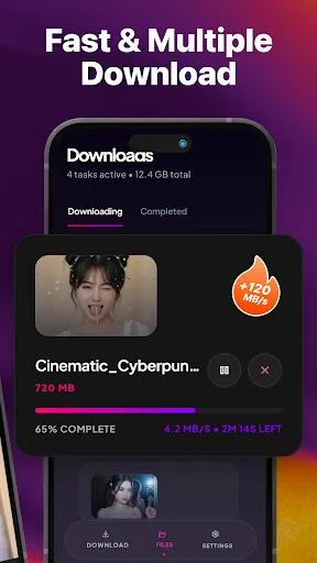Скриншот 3 — Downclip: URL Video HD Saver