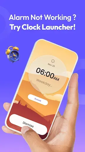 Скриншот 2 — Alarm Clock Launcher