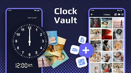 Скриншот 1 — Clock Vault - Secret Folder