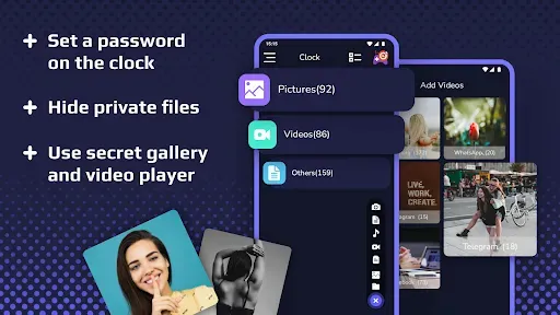 Скриншот 2 — Clock Vault - Secret Folder