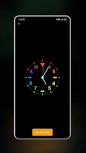 Скриншот 2 — Neon Clock Wallpaper