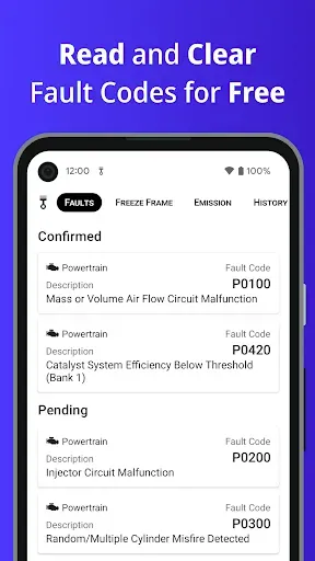 Скриншот 2 — Piston - OBD2 Car Scanner
