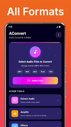 Скриншот 1 — Audio Converter: OGG FLAC MP3