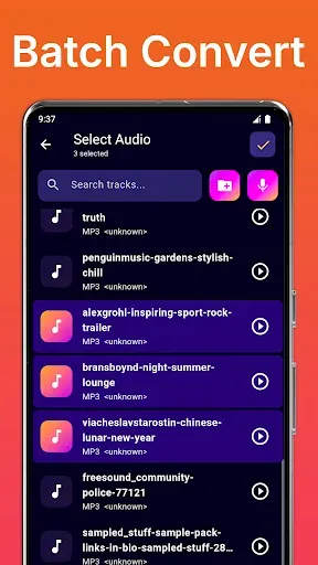 Скриншот 2 — Audio Converter: OGG FLAC MP3