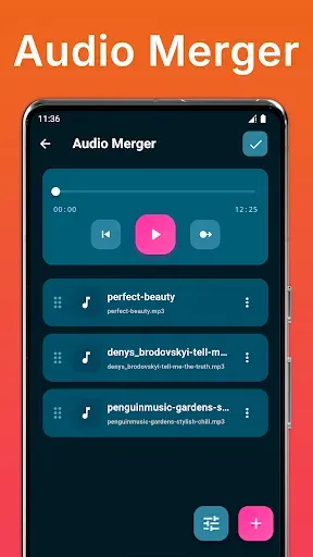 Скриншот 2 — Audio Merger and MP3 Joiner