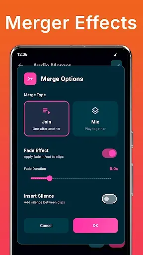 Скриншот 3 — Audio Merger and MP3 Joiner
