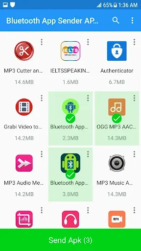 Скриншот 2 — Bluetooth App Sender APK Share