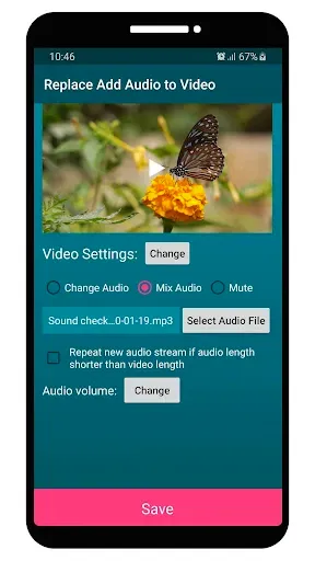 Скриншот 3 — Replace Add Audio to Video
