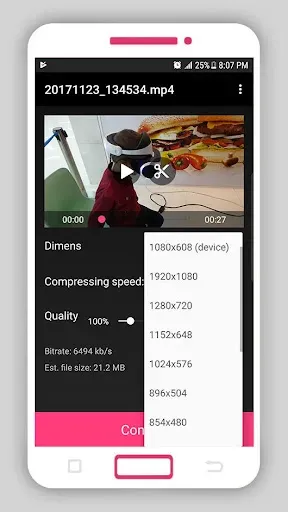 Скриншот 5 — Smart Video Compressor resizer