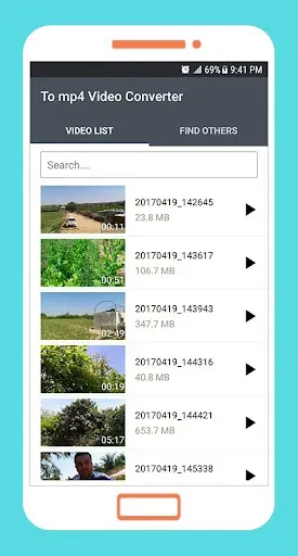 Скриншот 1 — To mp4 3gp webm Video Converte